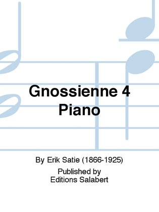 Book cover for Gnossienne 4 Piano
