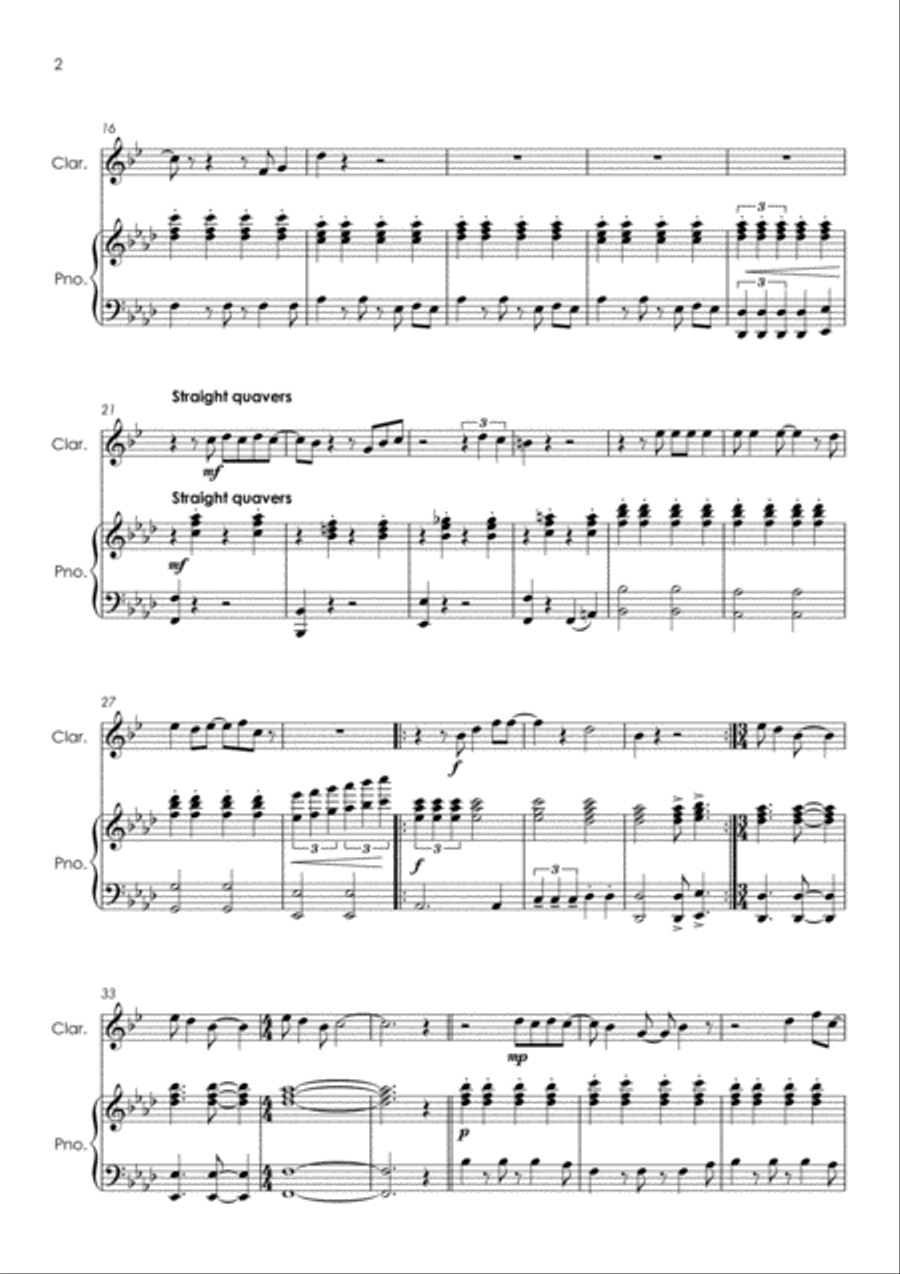 It Must Be Love Clarinet Solo scores gallery preview page 3
