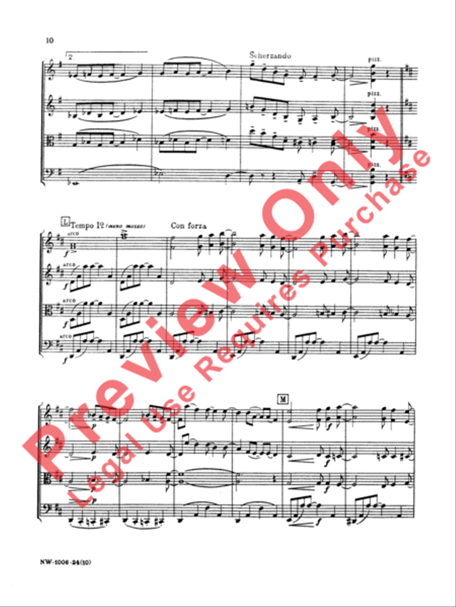 Lullaby - String Quartet String Quartet scores gallery preview page 11