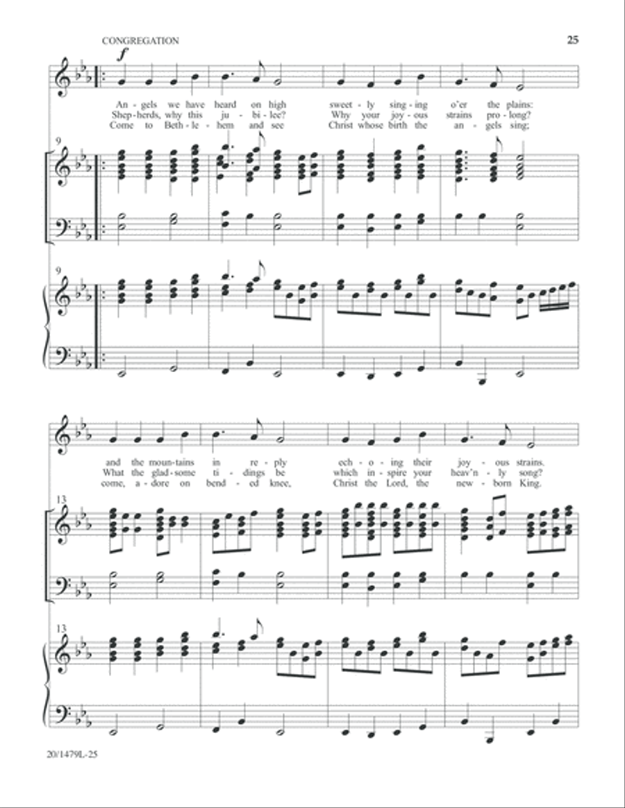 Christmas Carol Celebrations - Keyboard/Handbell Score 5-Octaves scores gallery preview page 26