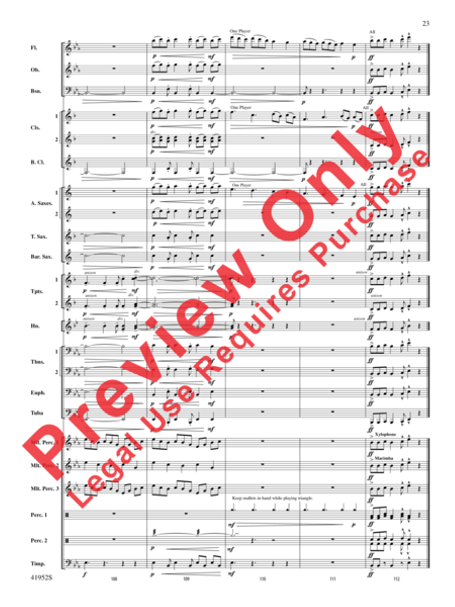 Furaha! Concert Band scores gallery preview page 23