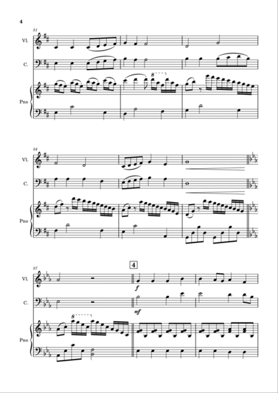 Always Cheerful Piano Trio scores gallery preview page 4
