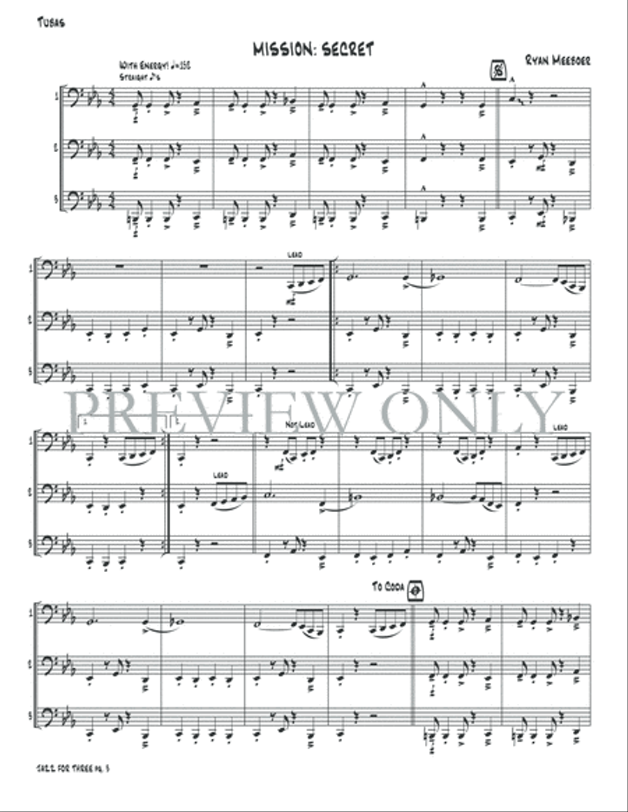 Jazz for Three Small Ensemble scores gallery preview page 5