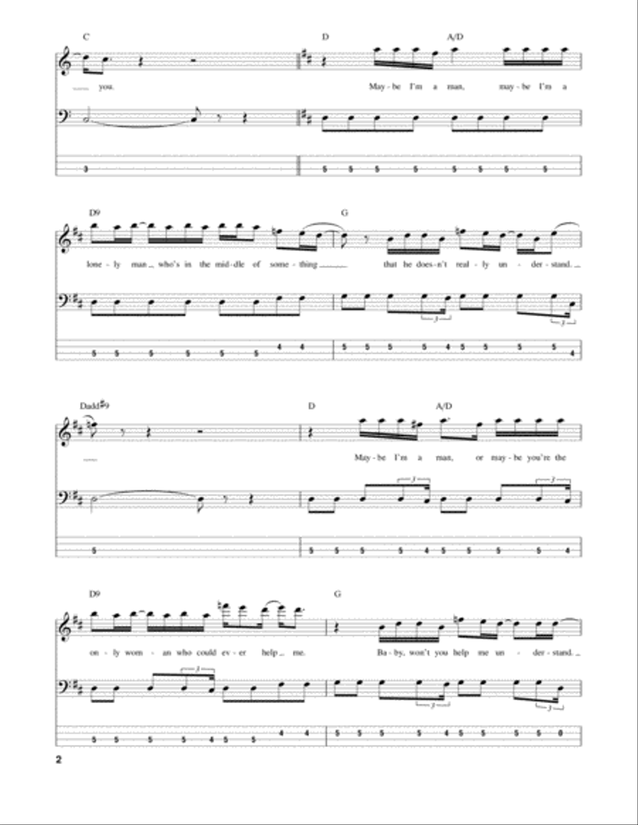 Maybe I'm Amazed Maybe I'm Amazed Guitar Tablature scores gallery preview page 2