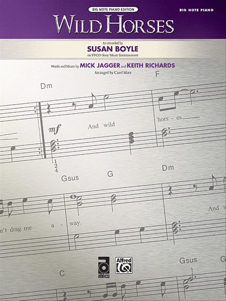 Wild Horses Small Ensemble scores gallery preview page 1