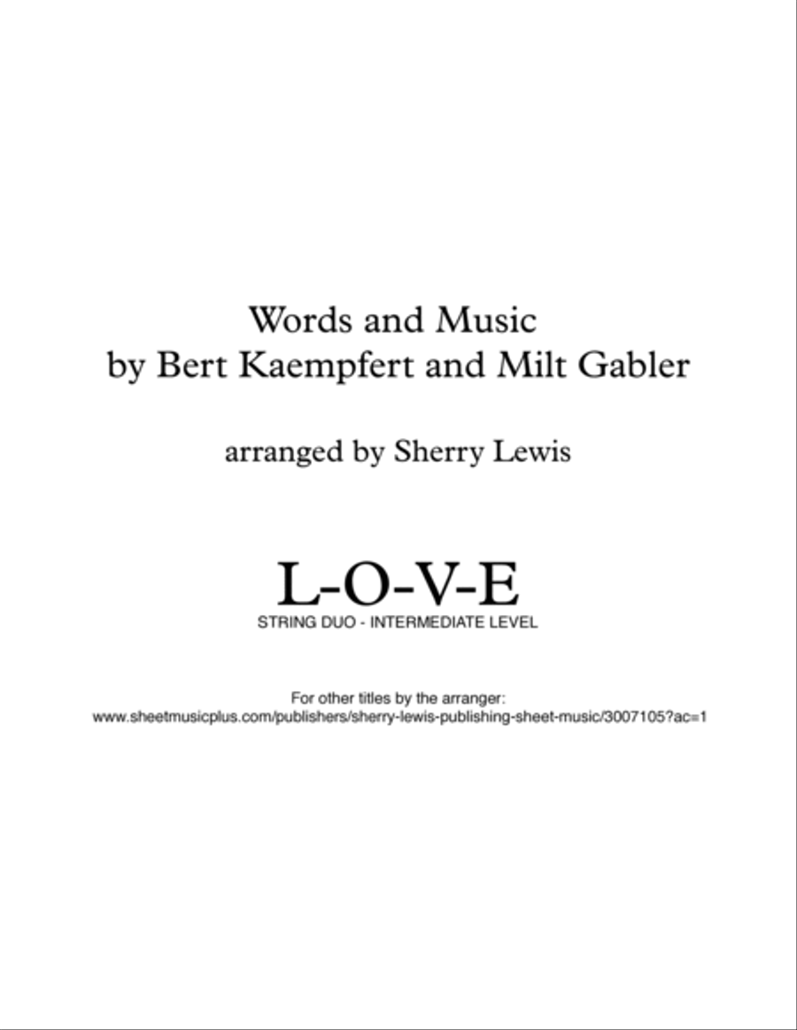 L-O-V-E String Duet scores gallery preview page 2