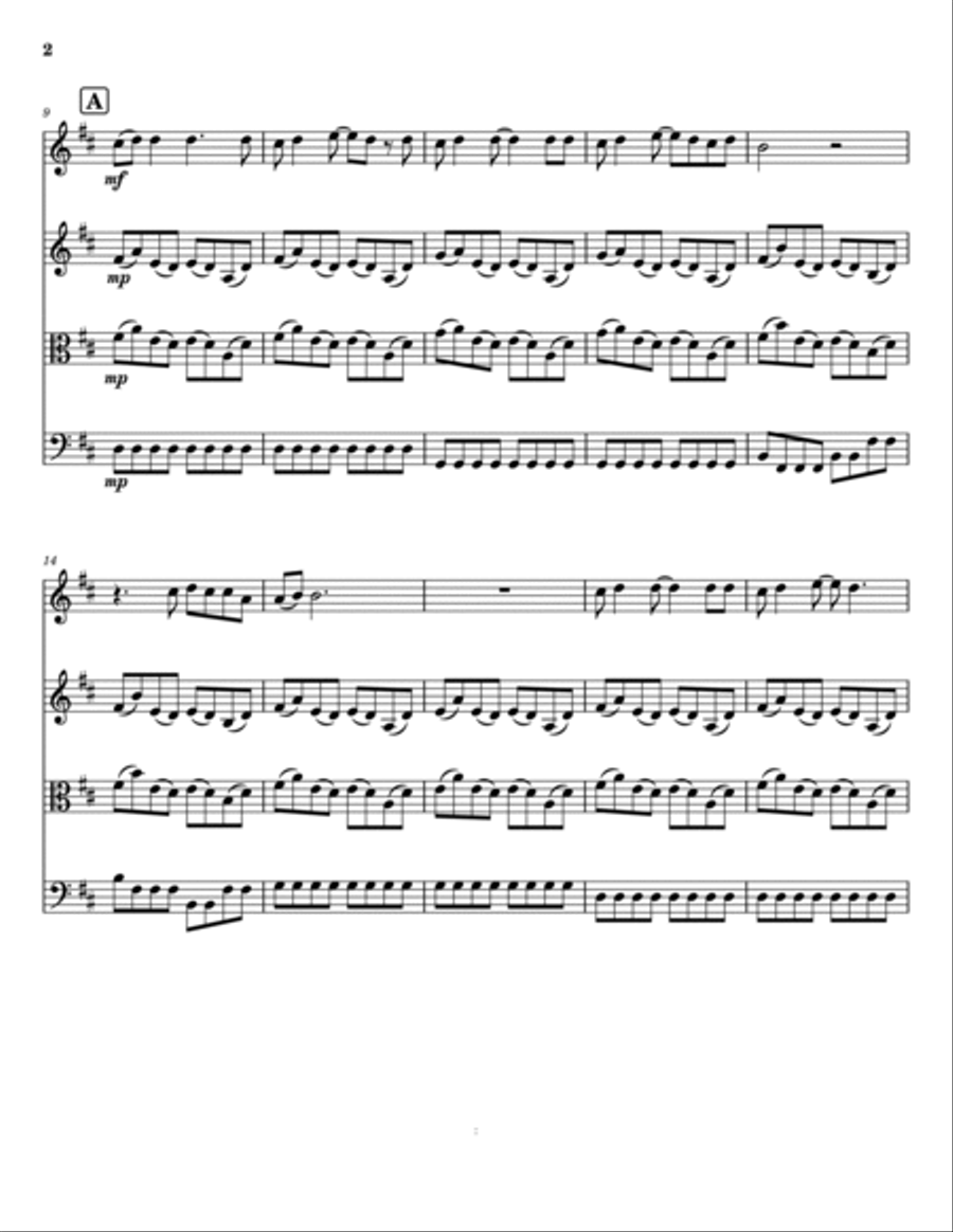 Love Story String Trio scores gallery preview page 2