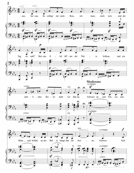 LOEWE: Odins Meeresritt, Op. 118 (transposed to C minor)