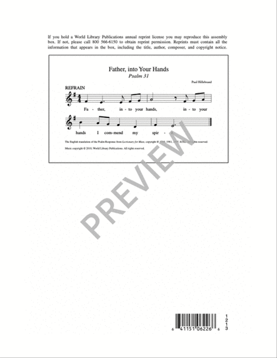 Father into Your Hands Father into Your Hands 4-Part scores gallery preview page 4