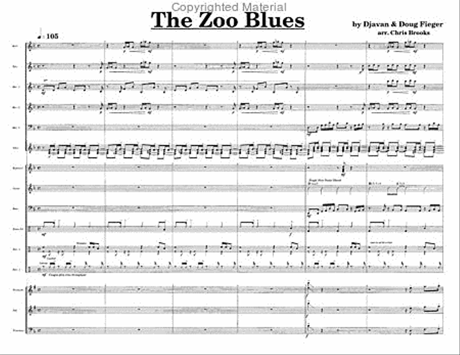 Zoo Blues, The Percussion Ensemble scores gallery preview page 2