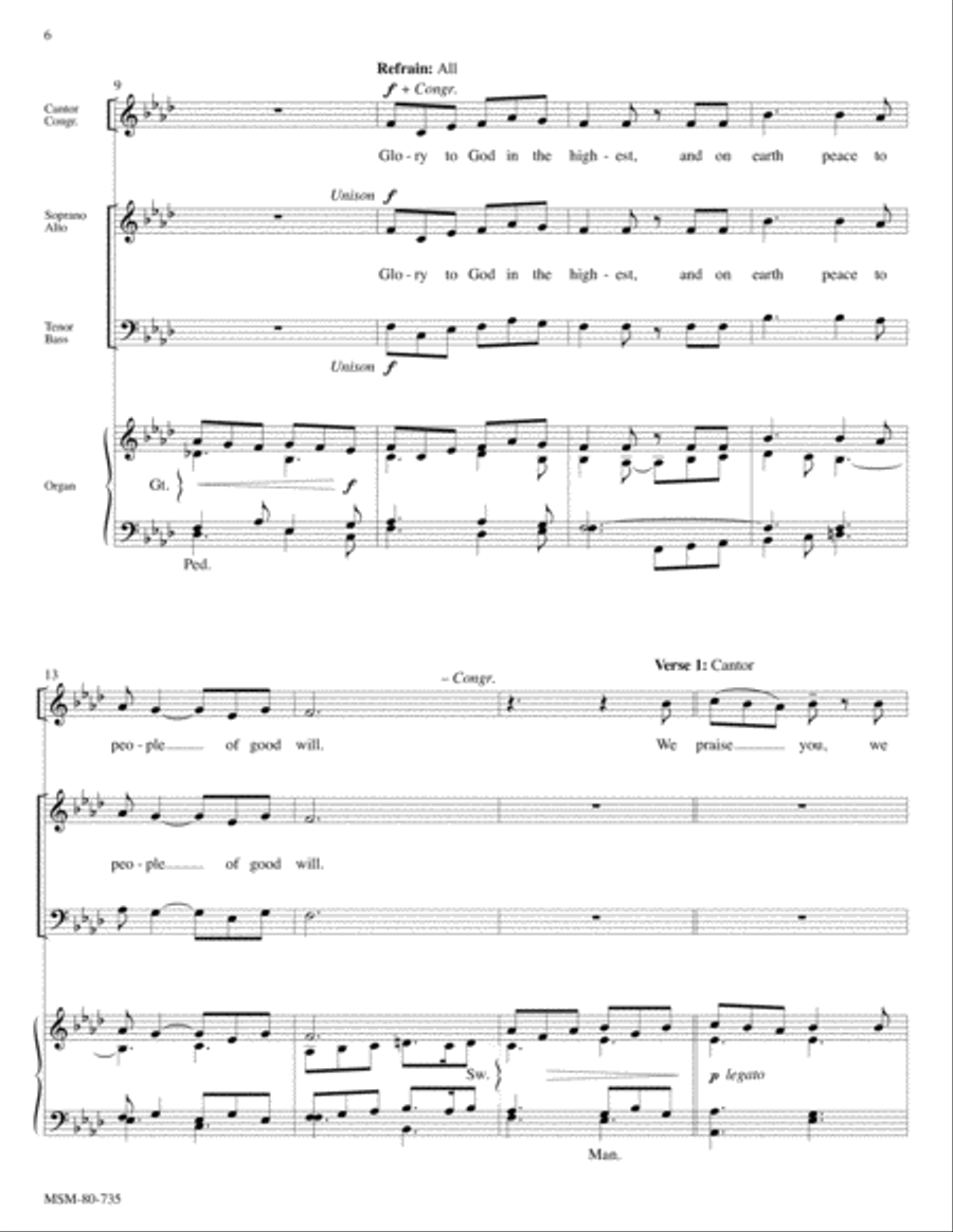 The New Century Mass: Glory to God 4-Part scores gallery preview page 3