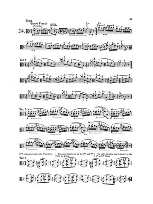 Paganini: Twenty-four Caprices, Op. 1 No. 24 (Transcribed for Viola Solo)