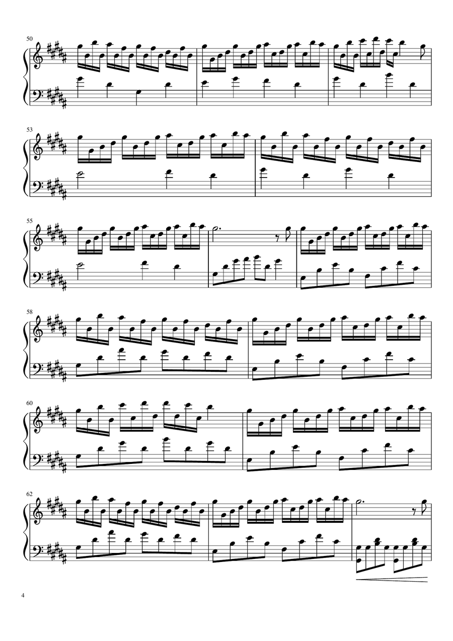 Flower Dance Piano Solo scores gallery preview page 4