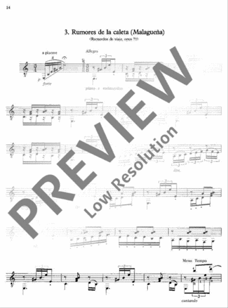 Six Pieces Classical Guitar scores gallery preview page 17