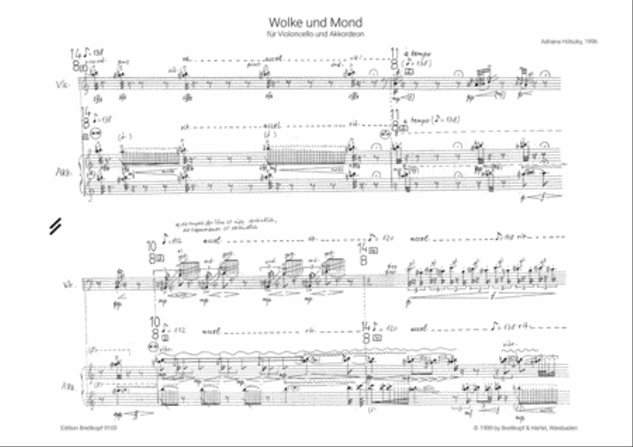 Wolke und Mond Accordion scores gallery preview page 2