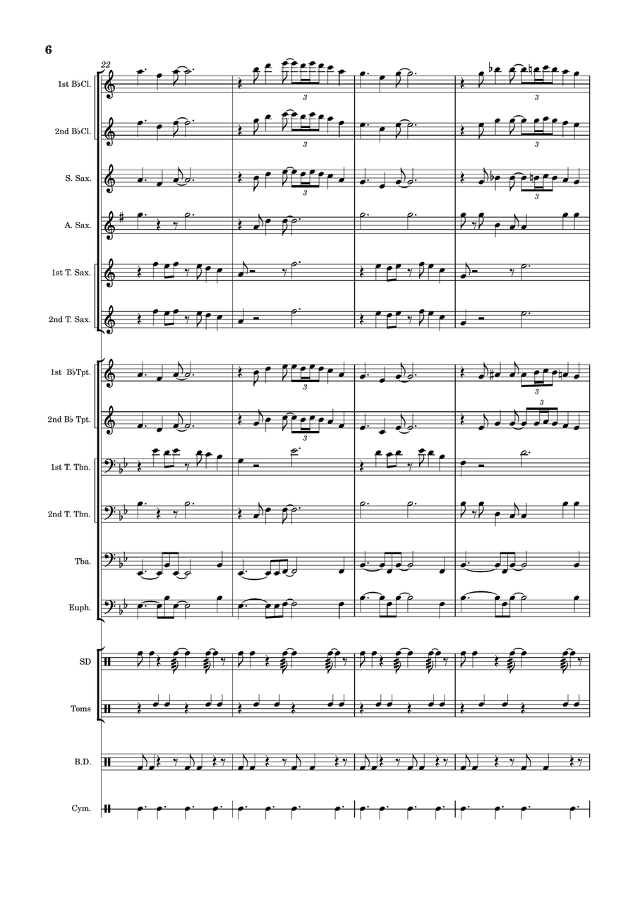 Peninsula Bakassi Marching Band scores gallery preview page 6