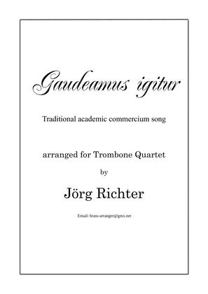 Book cover for Gaudeamus igitur for Trombone Quartet