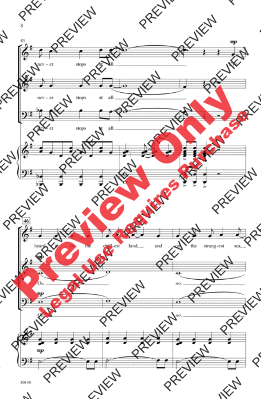 Hope Is the Thing with Feathers 3-Part scores gallery preview page 8