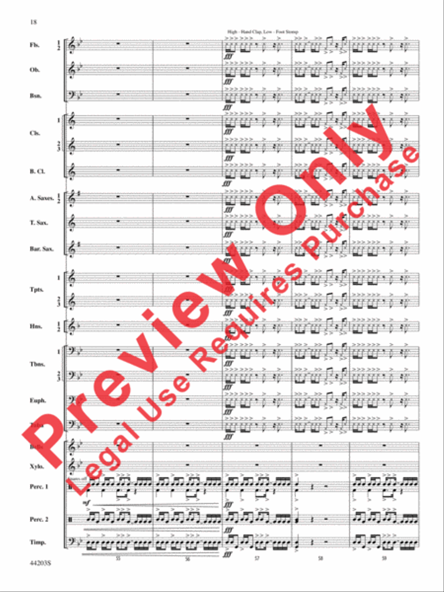 Loco Motion Concert Band scores gallery preview page 18