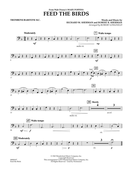 Feed the Birds (from Mary Poppins) - Trombone/Baritone B.C.