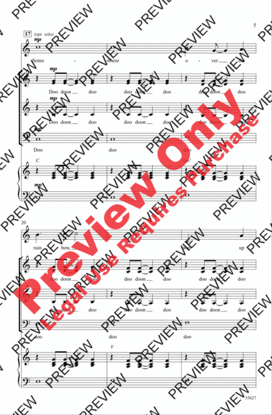 Over the Rainbow Over the Rainbow 3-Part scores gallery preview page 23
