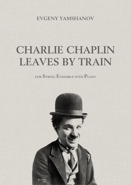 Charlie Chaplin leaves by Train image number null