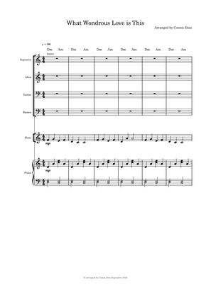 What Wondrous Love is This (Mary's Love - Christmas) - SATB Optional Instruments (flute, violin or c