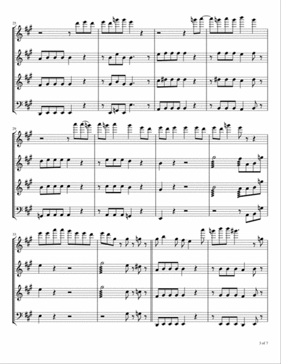 Mississippi Queen Mississippi Queen Woodwind Quartet scores gallery preview page 4