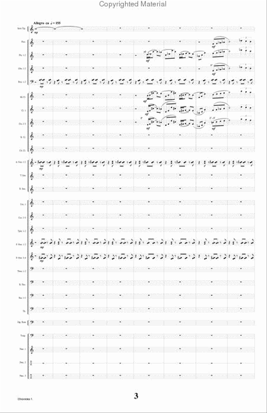 Chronicles Concert Band scores gallery preview page 4