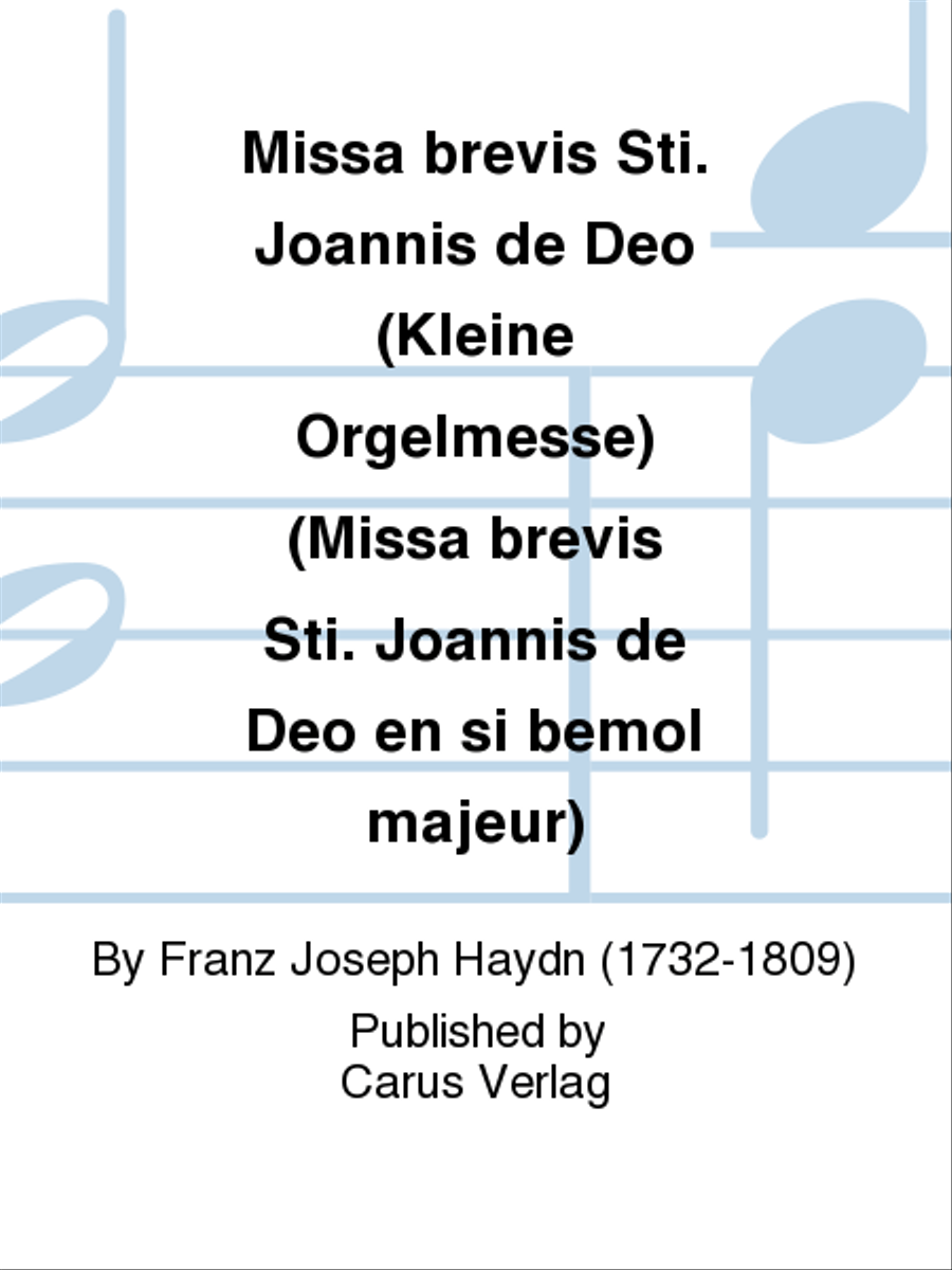 Missa brevis Sti. Joannis de Deo (Kleine Orgelmesse) (Missa brevis Sti. Joannis de Deo en si bemol majeur) Trumpet Duet scores gallery preview page 1