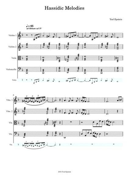 Chassidic Dances for String Quartet image number null