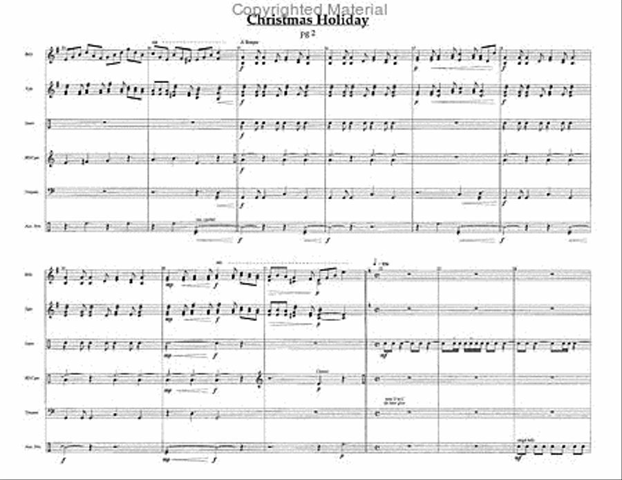 Christmas Holiday Christmas Holiday Percussion Ensemble scores gallery preview page 3