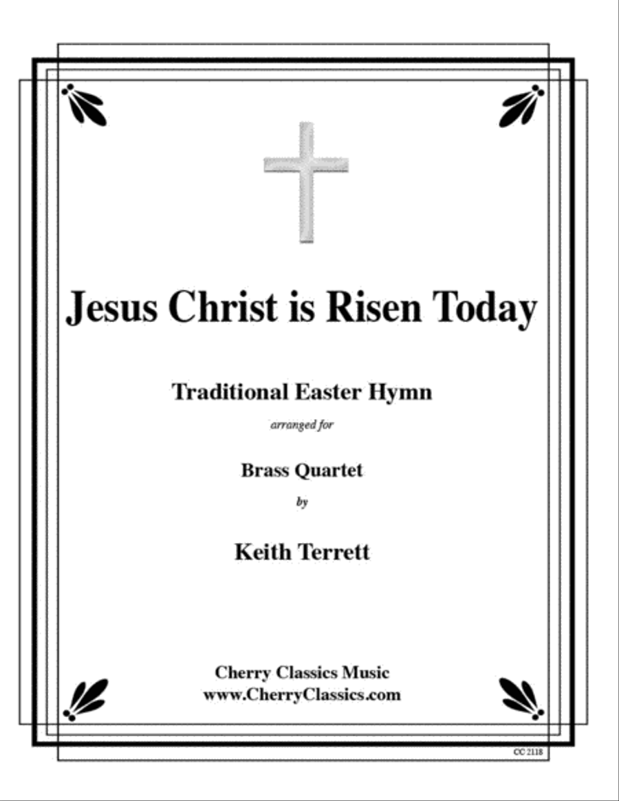 Jesus Christ is Risen Today for Brass Quartet Brass Quartet scores gallery preview page 1
