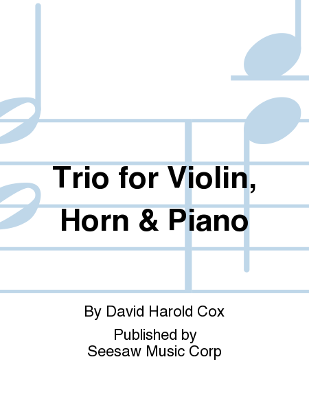 Trio For Violin,Horn,Pian