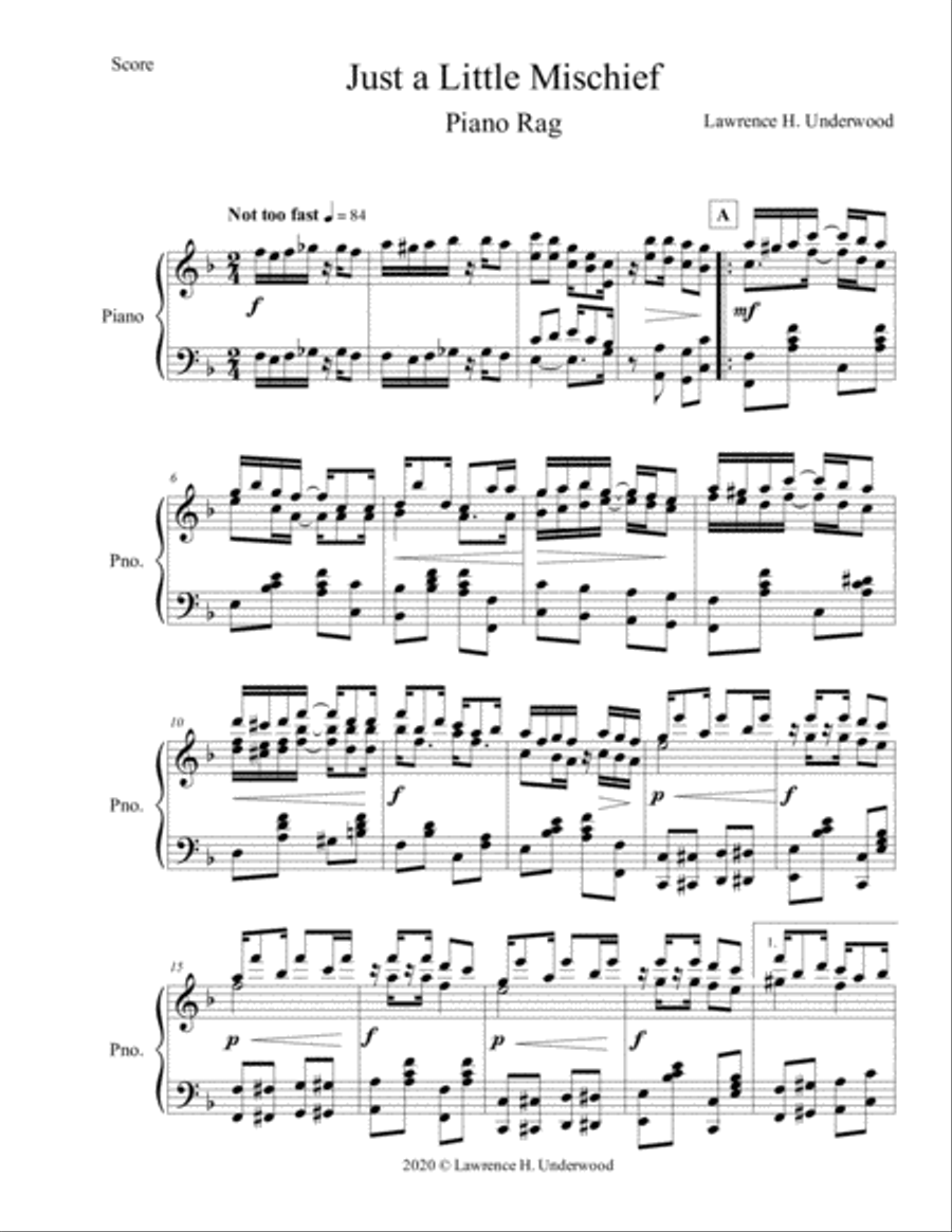 Tickling the Ivories: A Ragtime Piano Collection Piano Solo scores gallery preview page 3