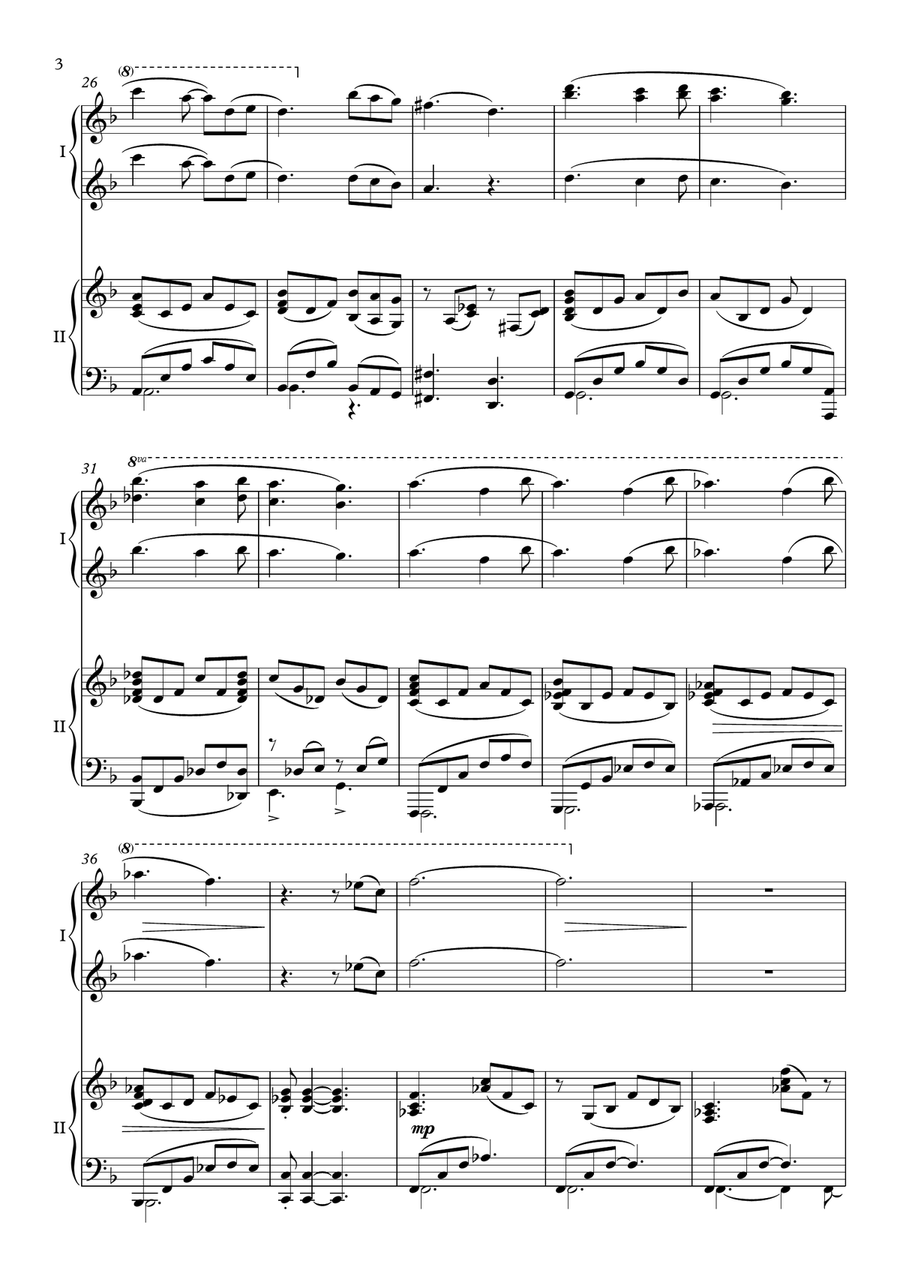 We Are The Champions 1 Piano, 4-Hands scores gallery preview page 4