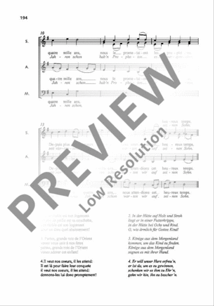 Il est né, le divin Enfant Mixed Choir scores gallery preview page 3