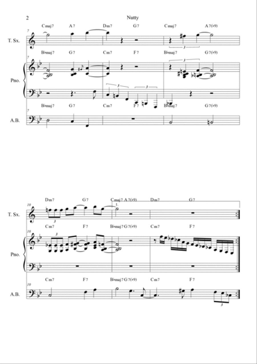 Nutty Jazz Ensemble scores gallery preview page 2