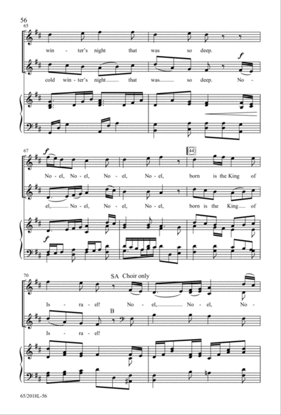 A Ceremony of Lessons and Carols 3-Part scores gallery preview page 57