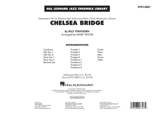 Book cover for Chelsea Bridge (arr. Mark Taylor) - Conductor Score (Full Score)