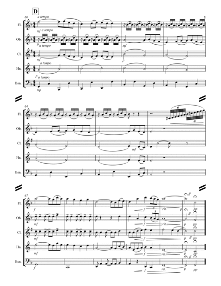 Ravel - Pavane for a Dead Princess (for Woodwind Quintet) image number null