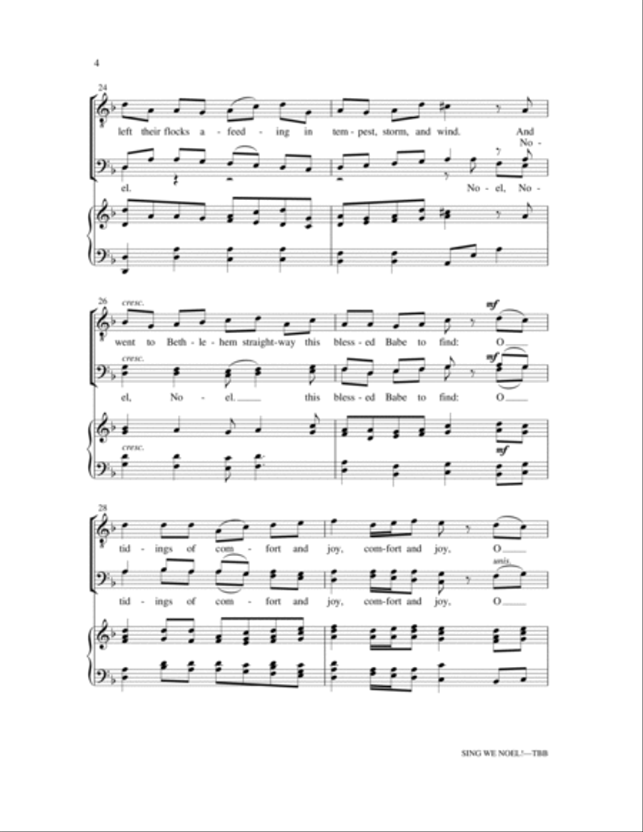 Sing We Noel Sing We Noel 3-Part scores gallery preview page 4