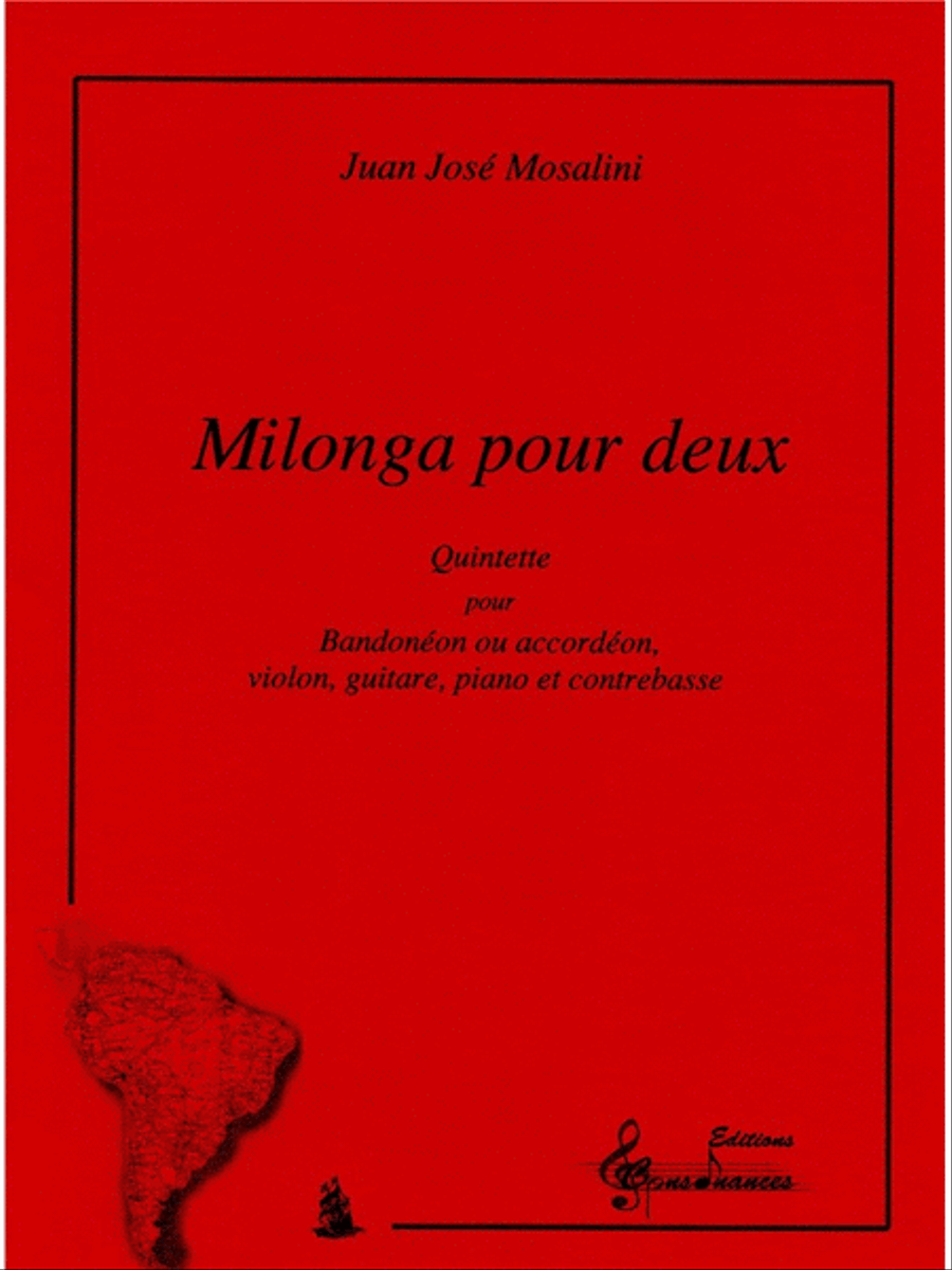 Mosalini Juan Milonga Pour Deux Bandonion Or Accordion Score/parts