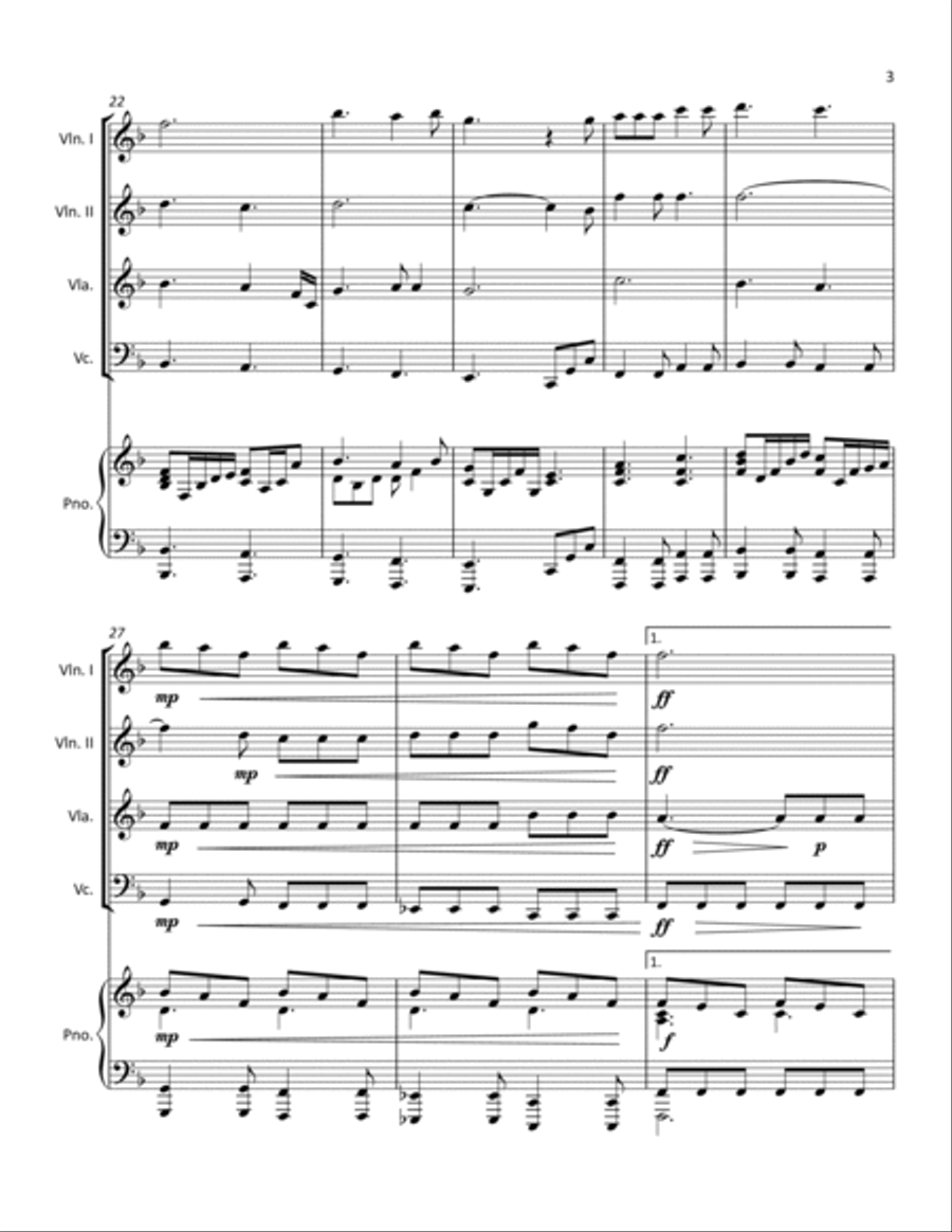 He Is Exalted Piano Quintet scores gallery preview page 4