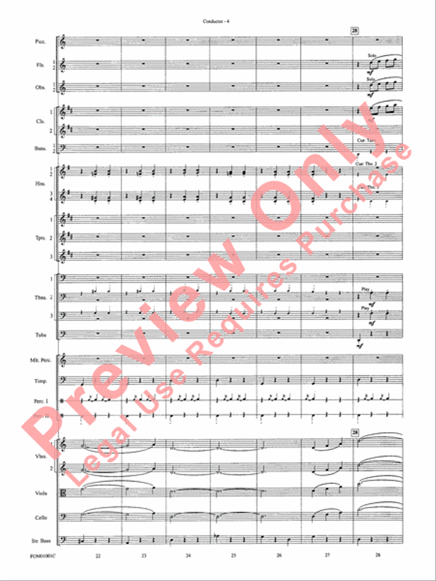 My Fair Lady (Medley) Full Orchestra scores gallery preview page 6