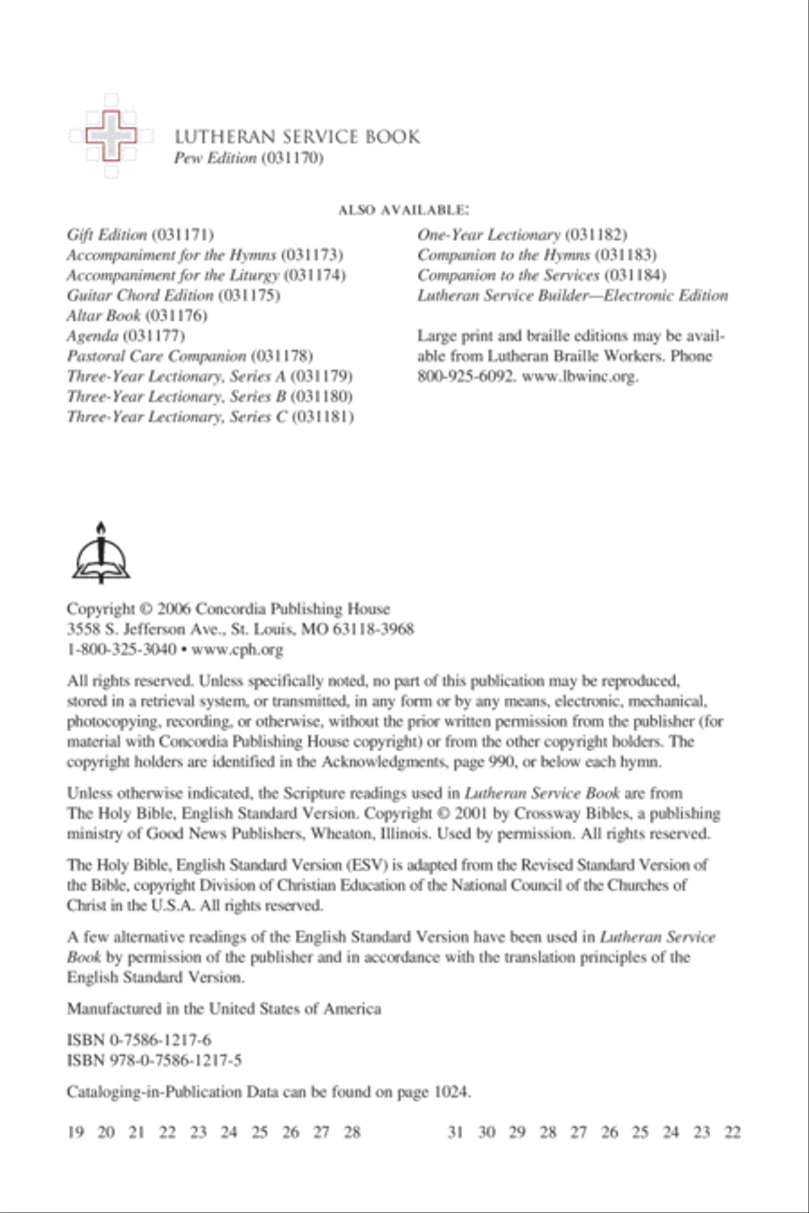 Lutheran Service Book: Personal/Gift Edition Choir scores gallery preview page 3