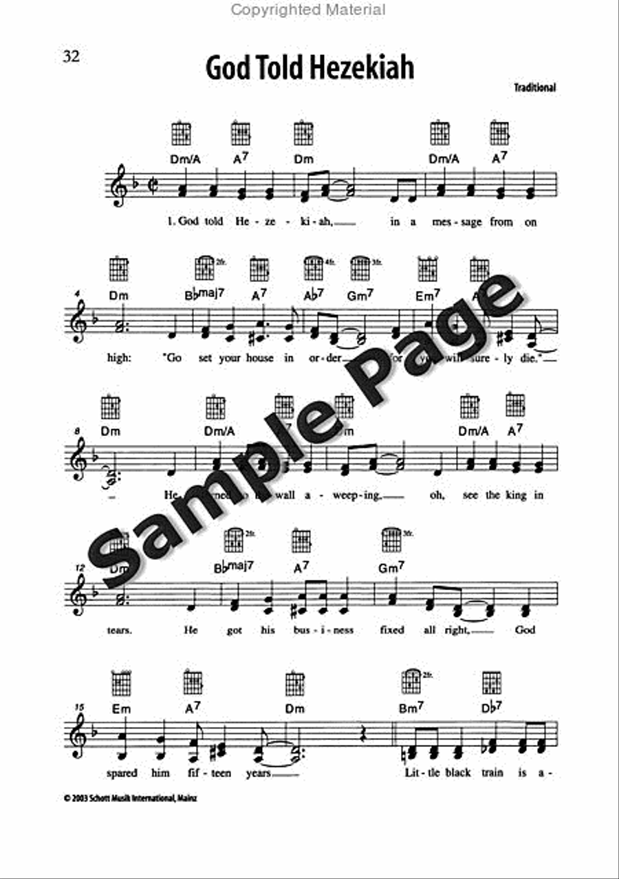 Best of Spirituals & Gospels Acoustic Guitar scores gallery preview page 33