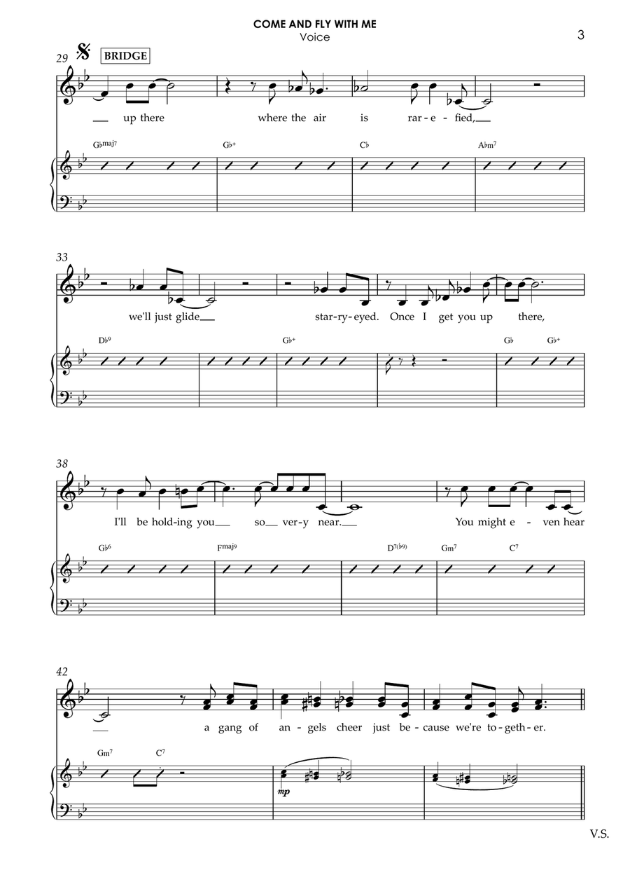 Come Fly With Me - Score Only Jazz Ensemble scores gallery preview page 3