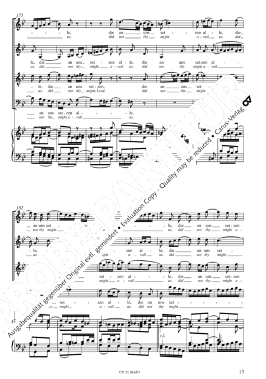 Were God not with us here today (War Gott nicht mit uns diese Zeit) STB scores gallery preview page 14
