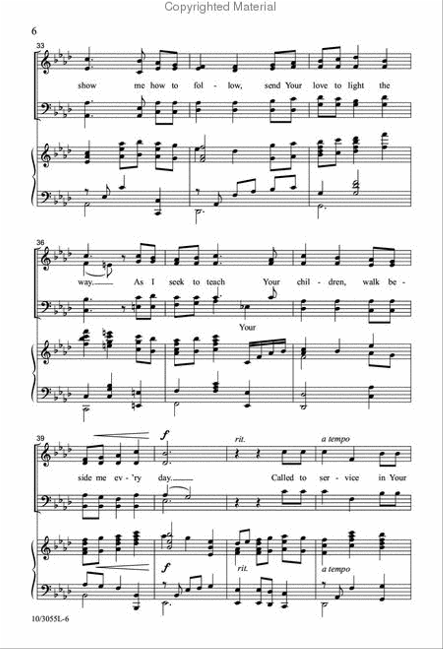 Called to Service 4-Part scores gallery preview page 5